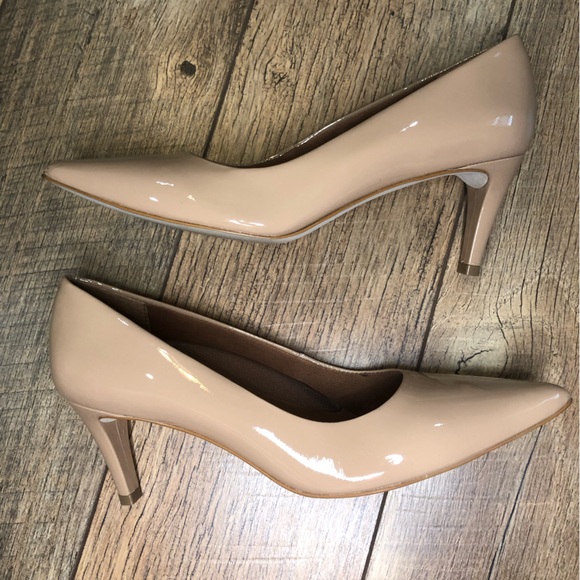 Walking Cradles Patent Leather Pointed Toe Formal Kitten Heel size 8N - Picture 7 of 8